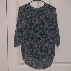 Francescas paisley blouse size Small
